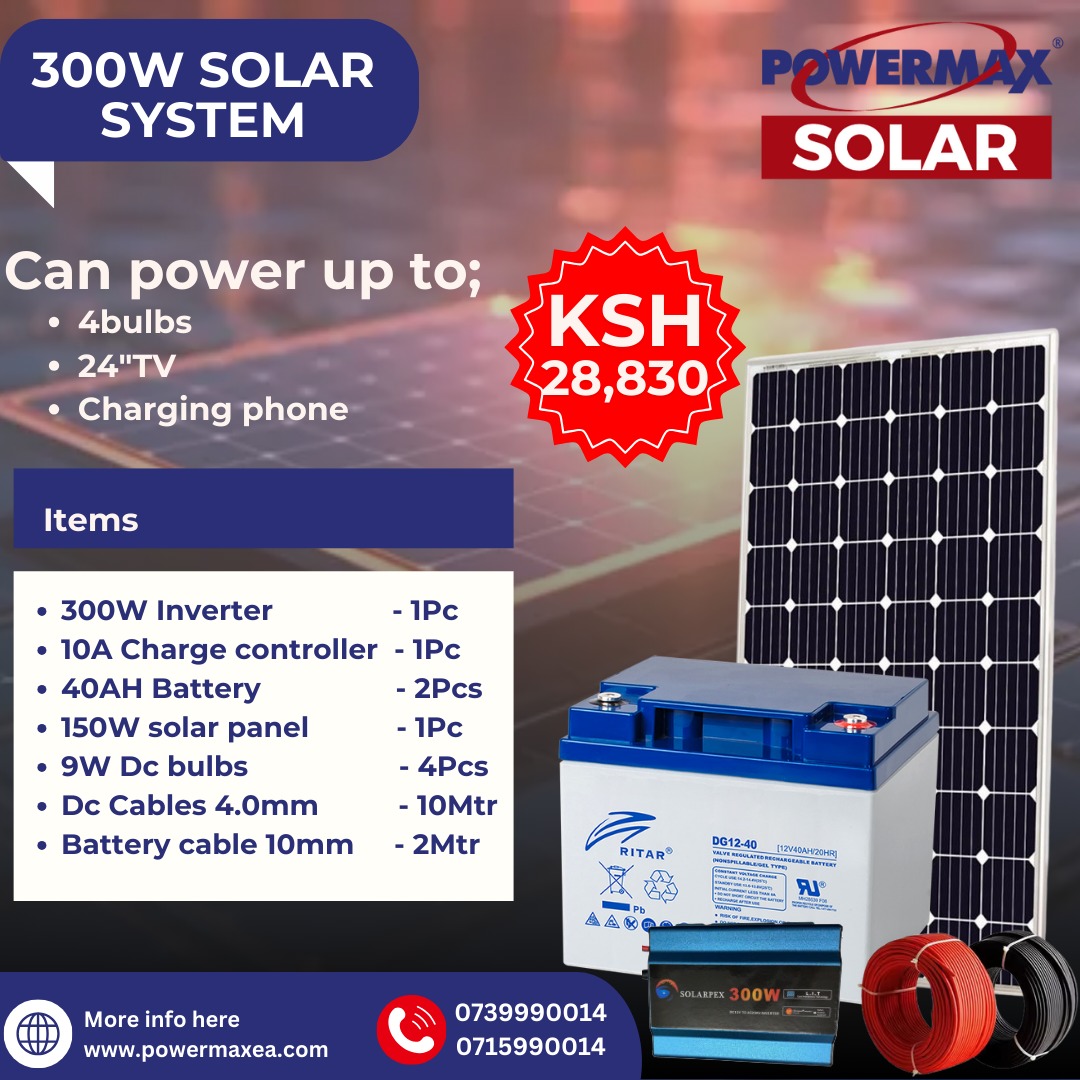 300W Solar System - We Light Your World
